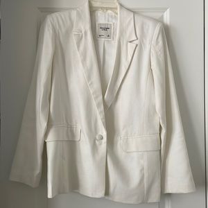NWOT Abercrombie Off White Linen Blazer